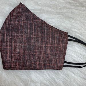 Fabric Face Mask, three layers with filter pocket